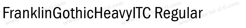 FranklinGothicHeavyITC Regular字体转换